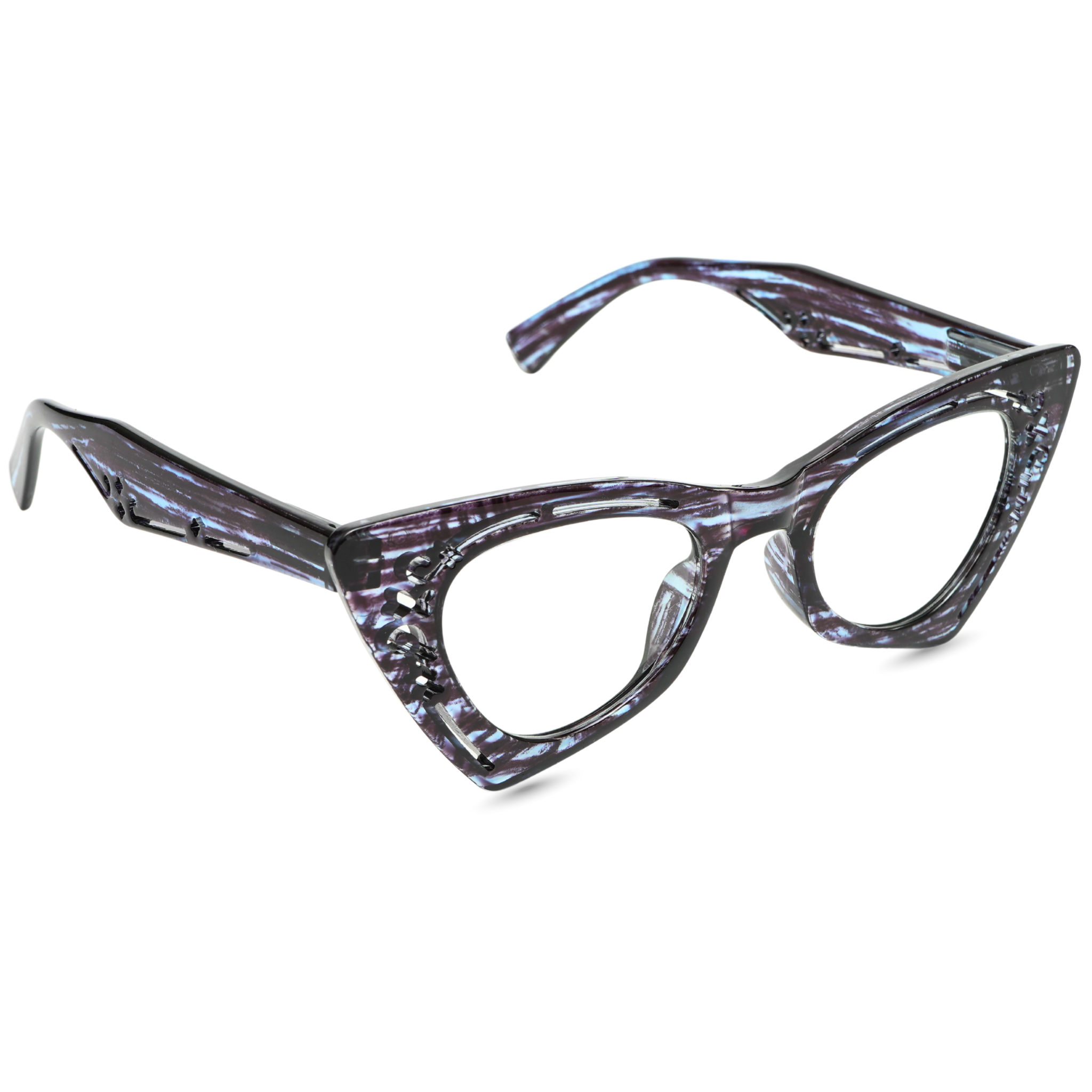 Velora Eyewear Turquoise-Black Textured