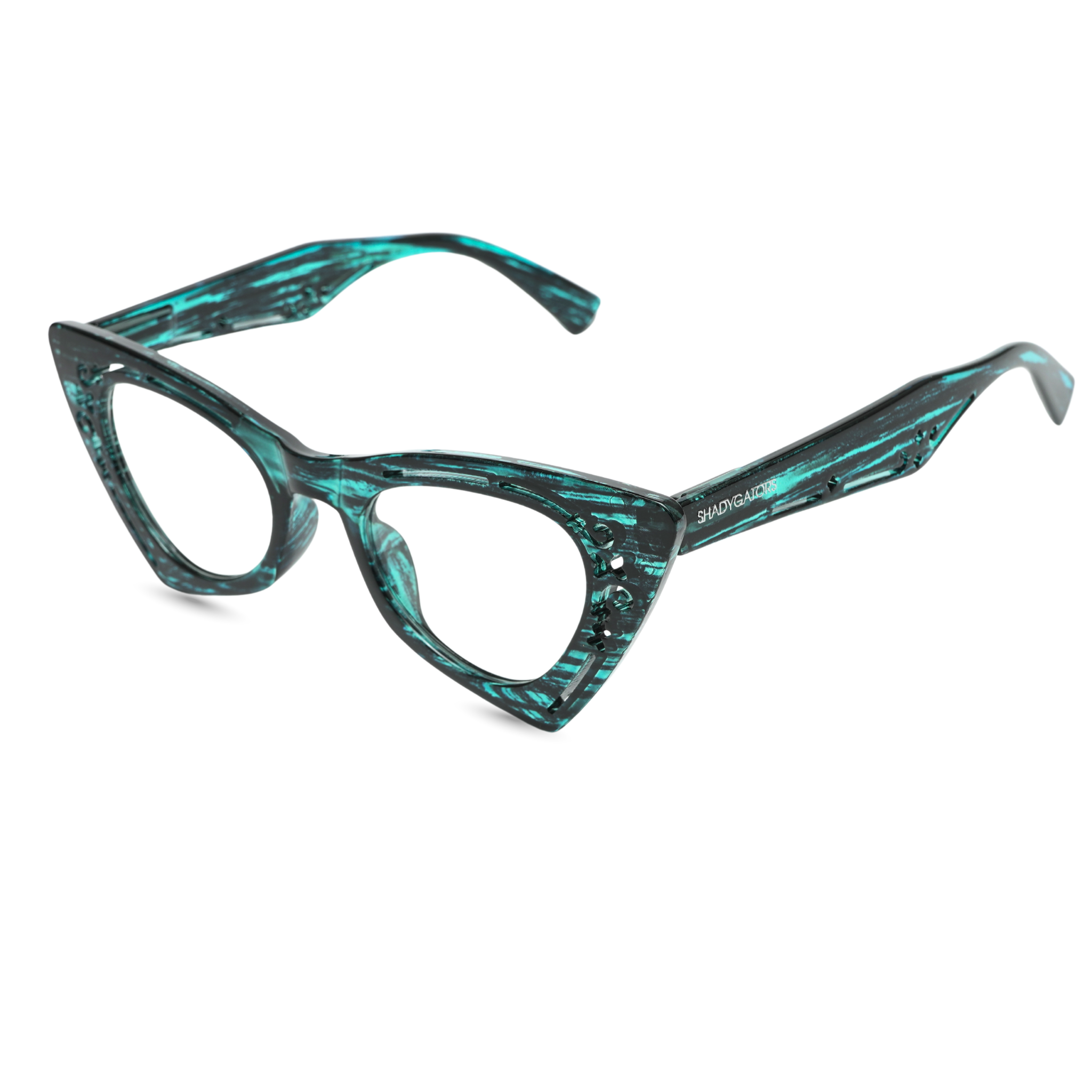 Velora Eyewear Blue-Black Textured