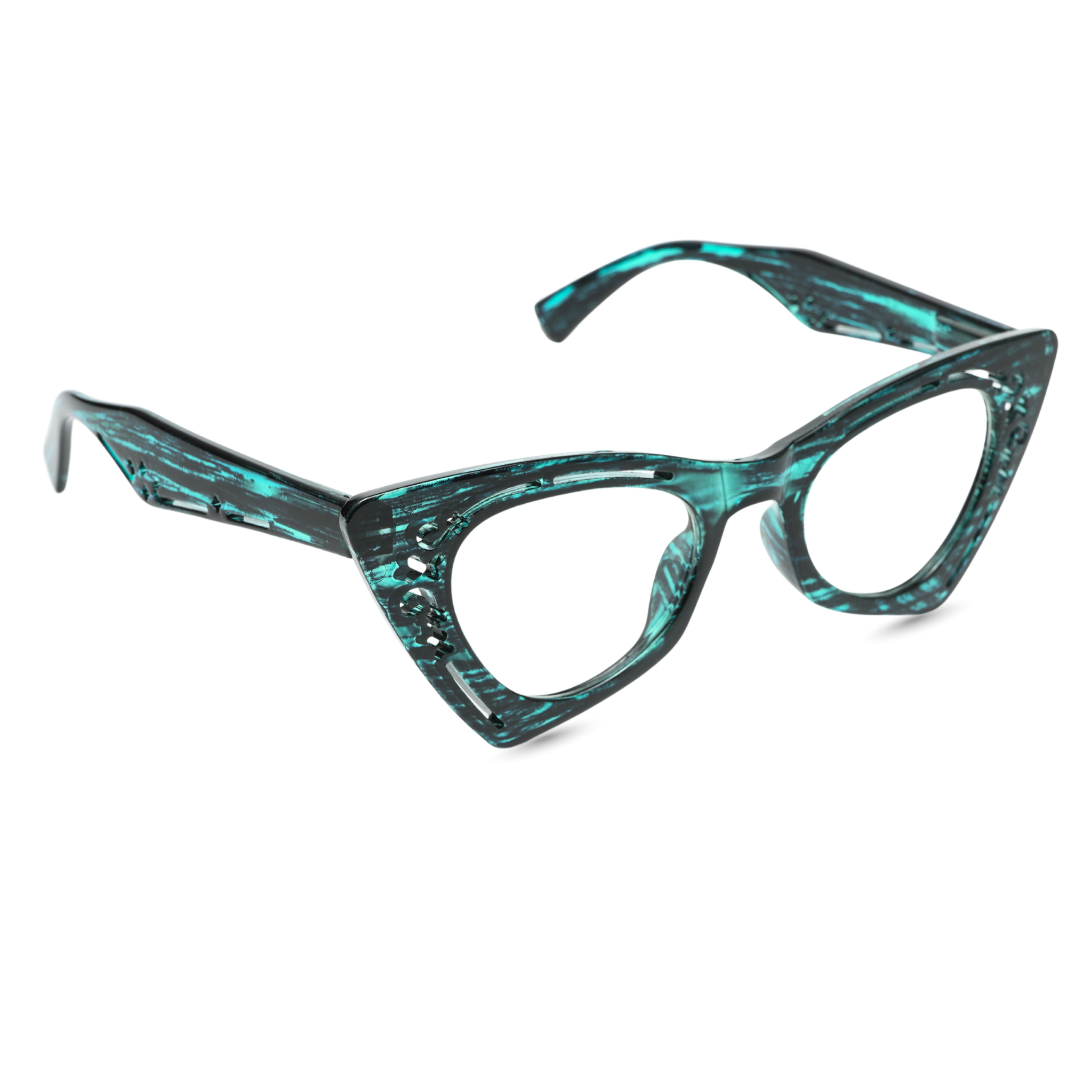 Velora Eyewear Blue-Black Textured