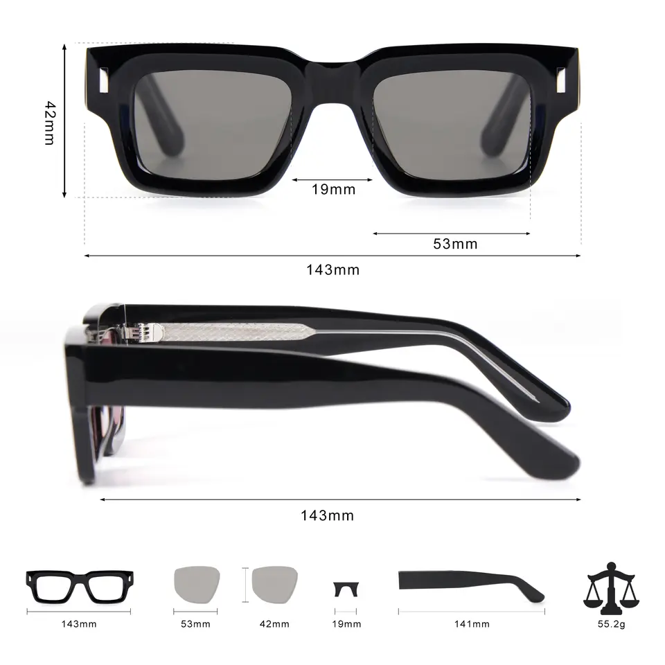 Plum Acetate Sunglasses