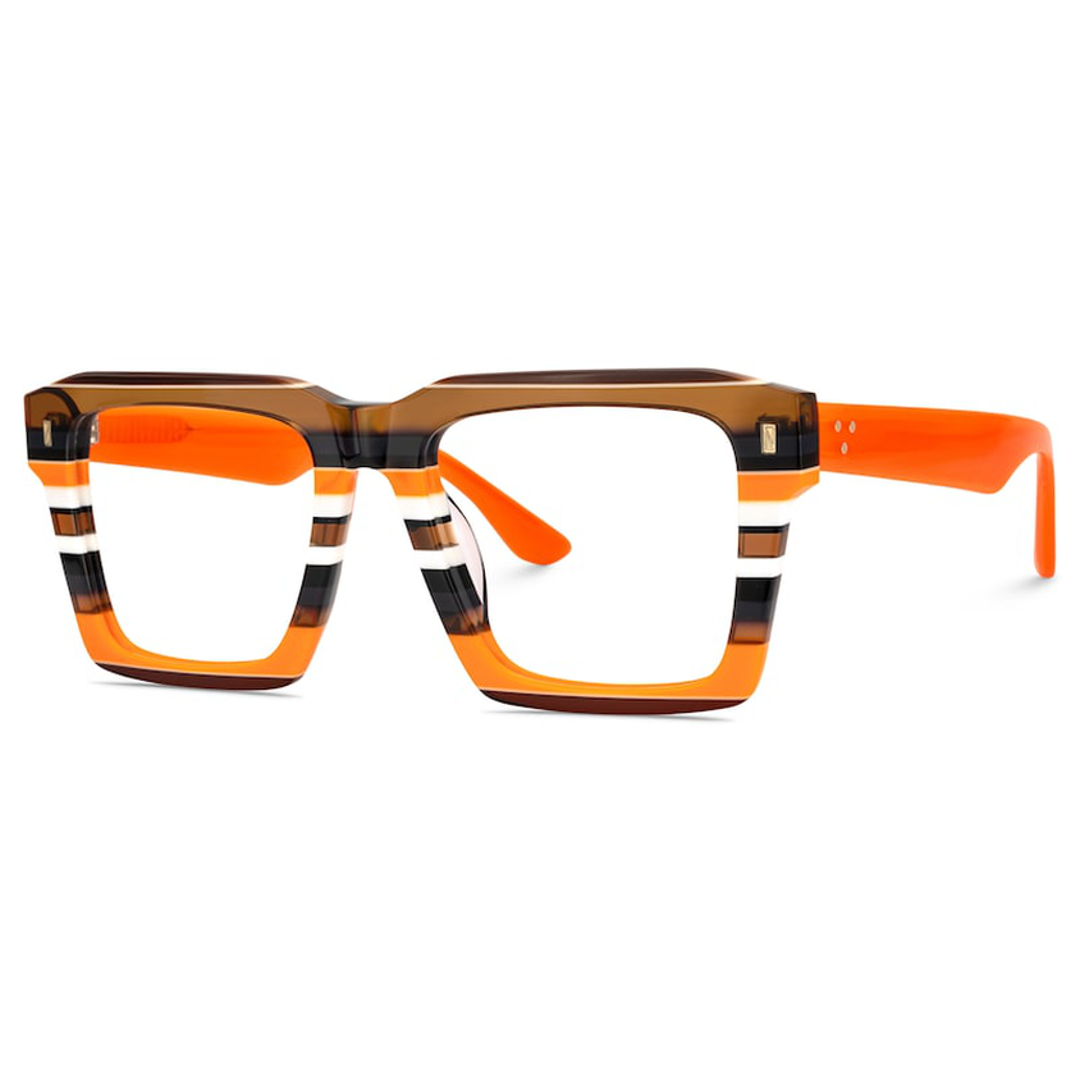 Nolan Acetate Eyewear [Orange Stripes]