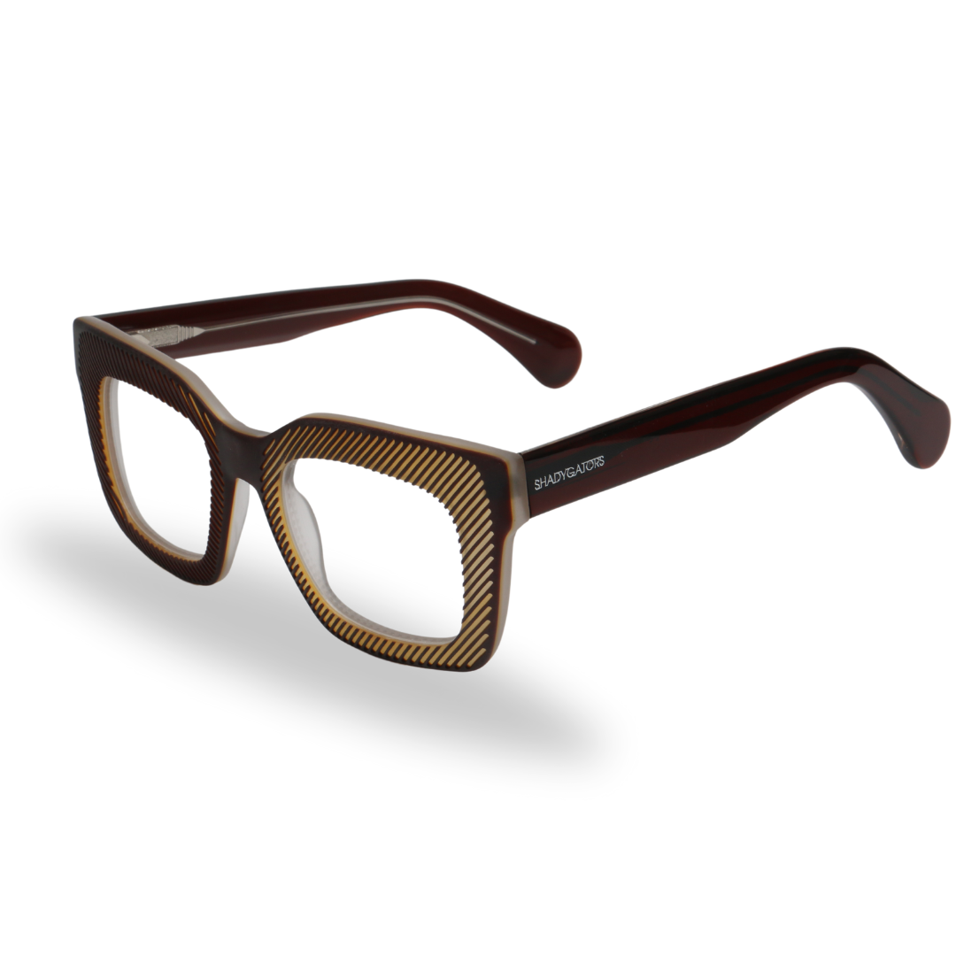 Shredder Acetate Eyewear [Brown]