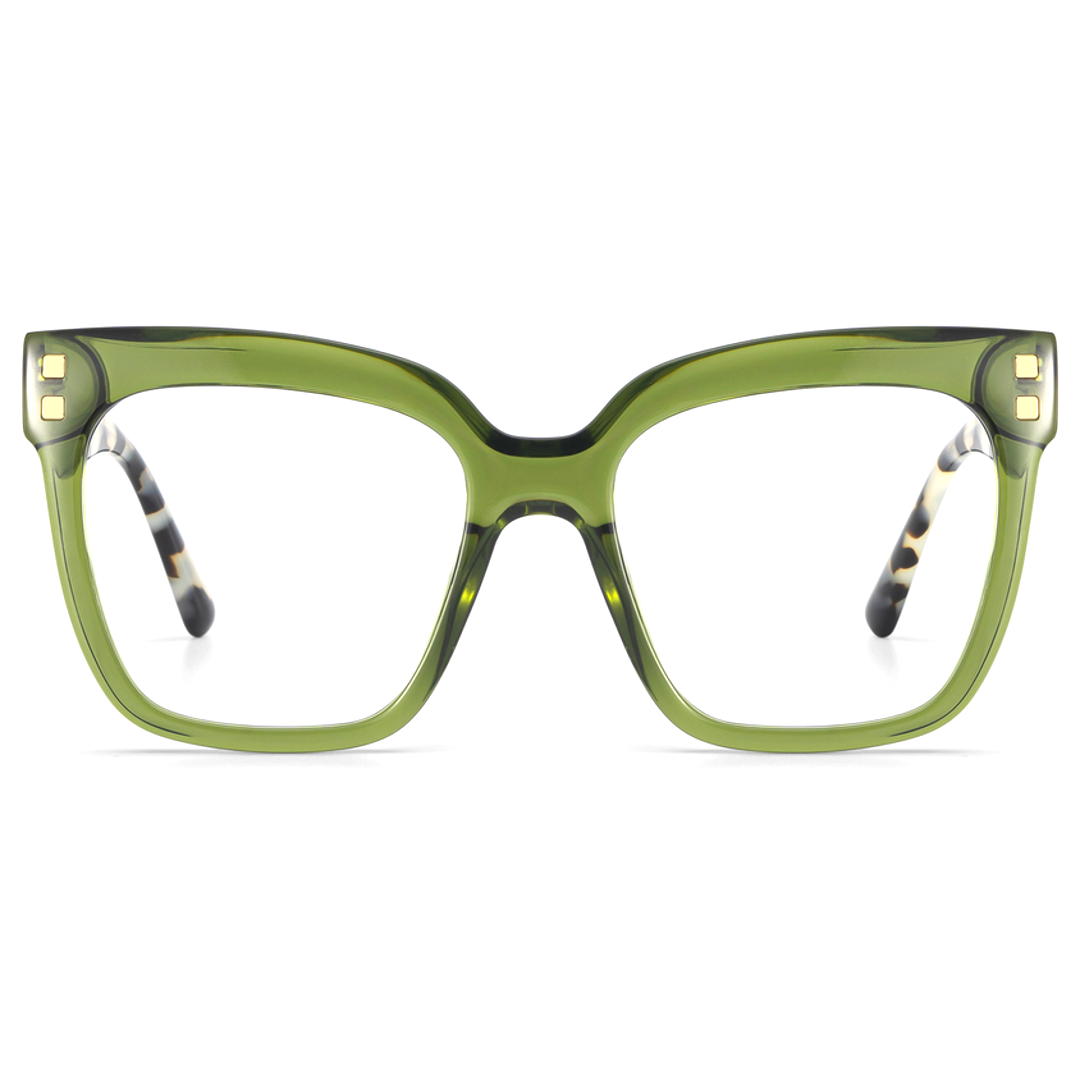 Palm Acetate Eyewear [Leopard Green]