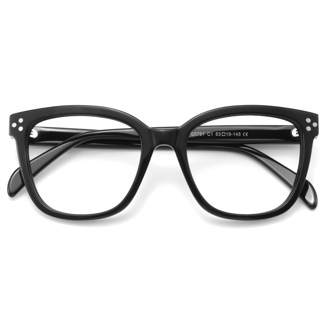 Auburn Acetate Eyewear [Black]