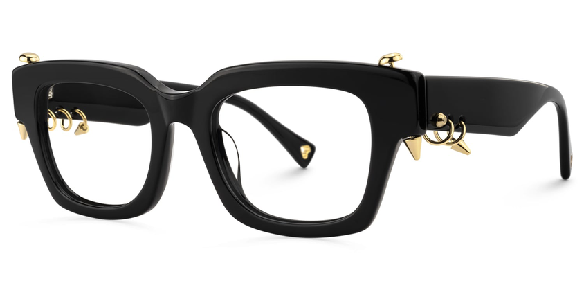Coral Acetate Eyewear [Black]