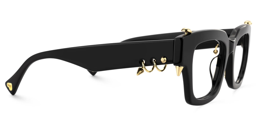 Coral Acetate Eyewear [Black]