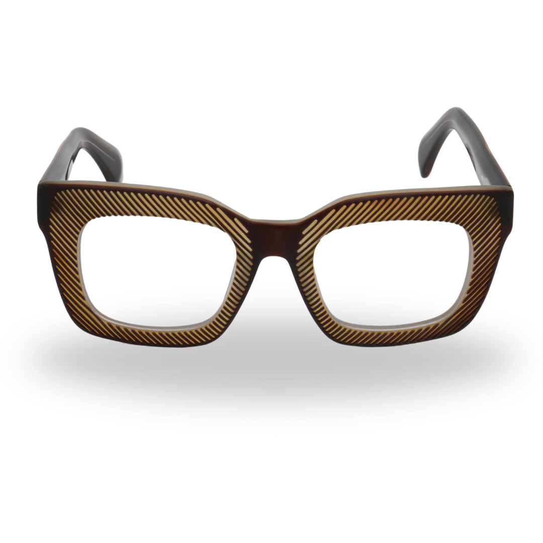 Shredder Acetate Eyewear [Brown]