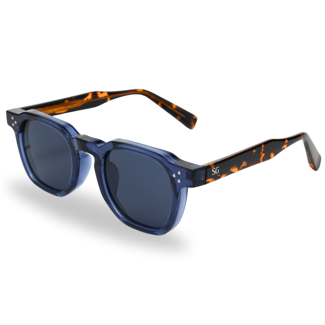 Roger Sunglasses [Blue-Leopard]