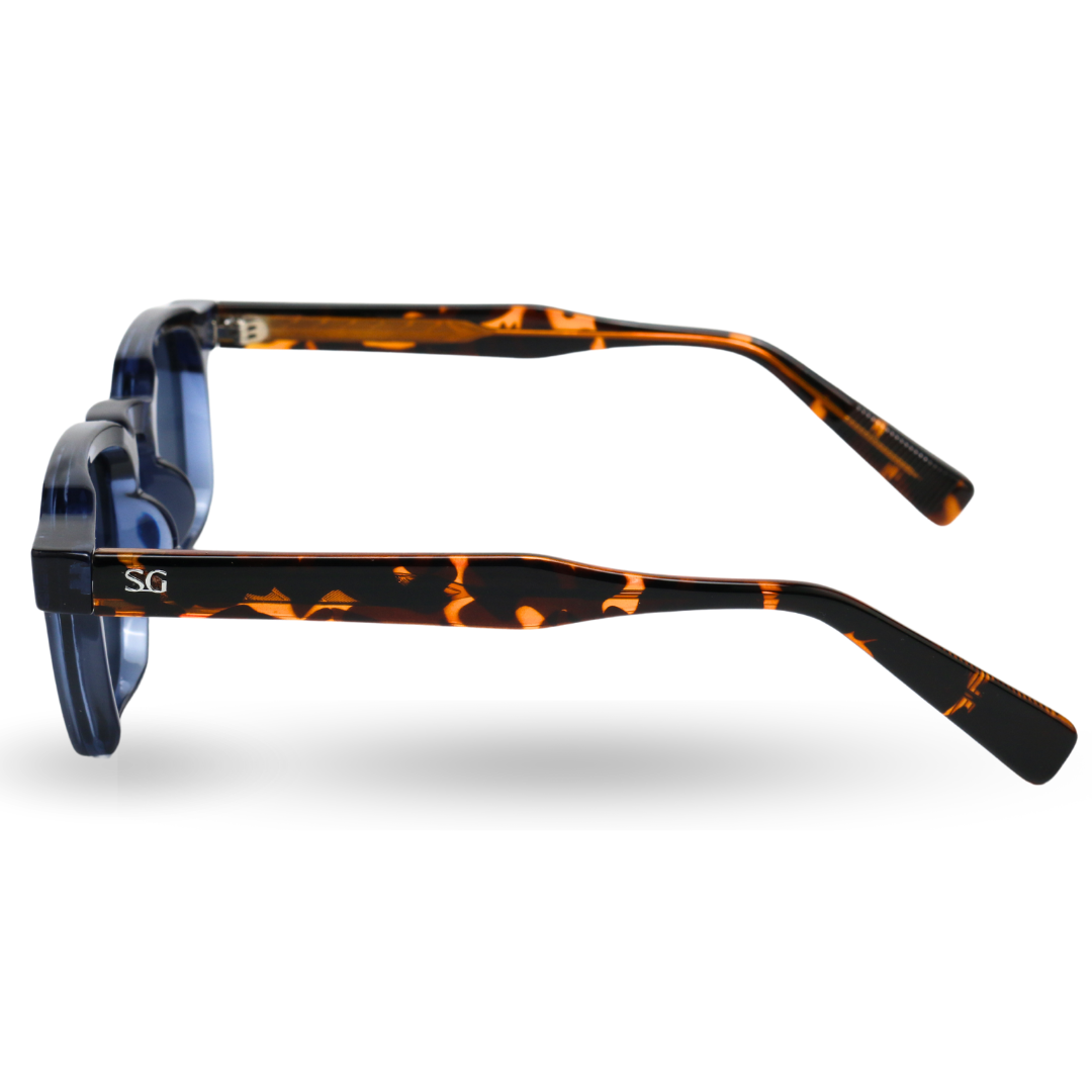 Roger Sunglasses [Blue-Leopard]