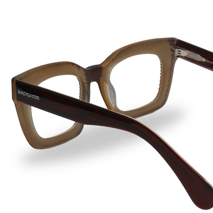 Shredder Acetate Eyewear [Brown]