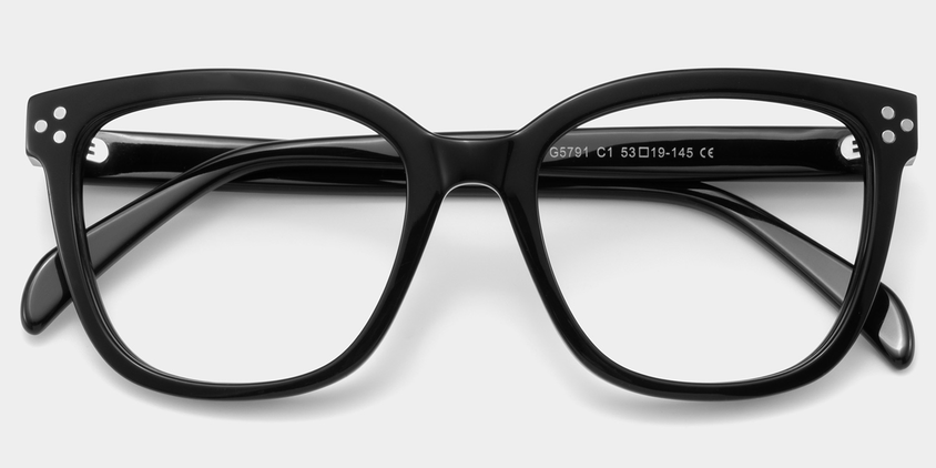 Auburn Acetate Eyewear [Black]