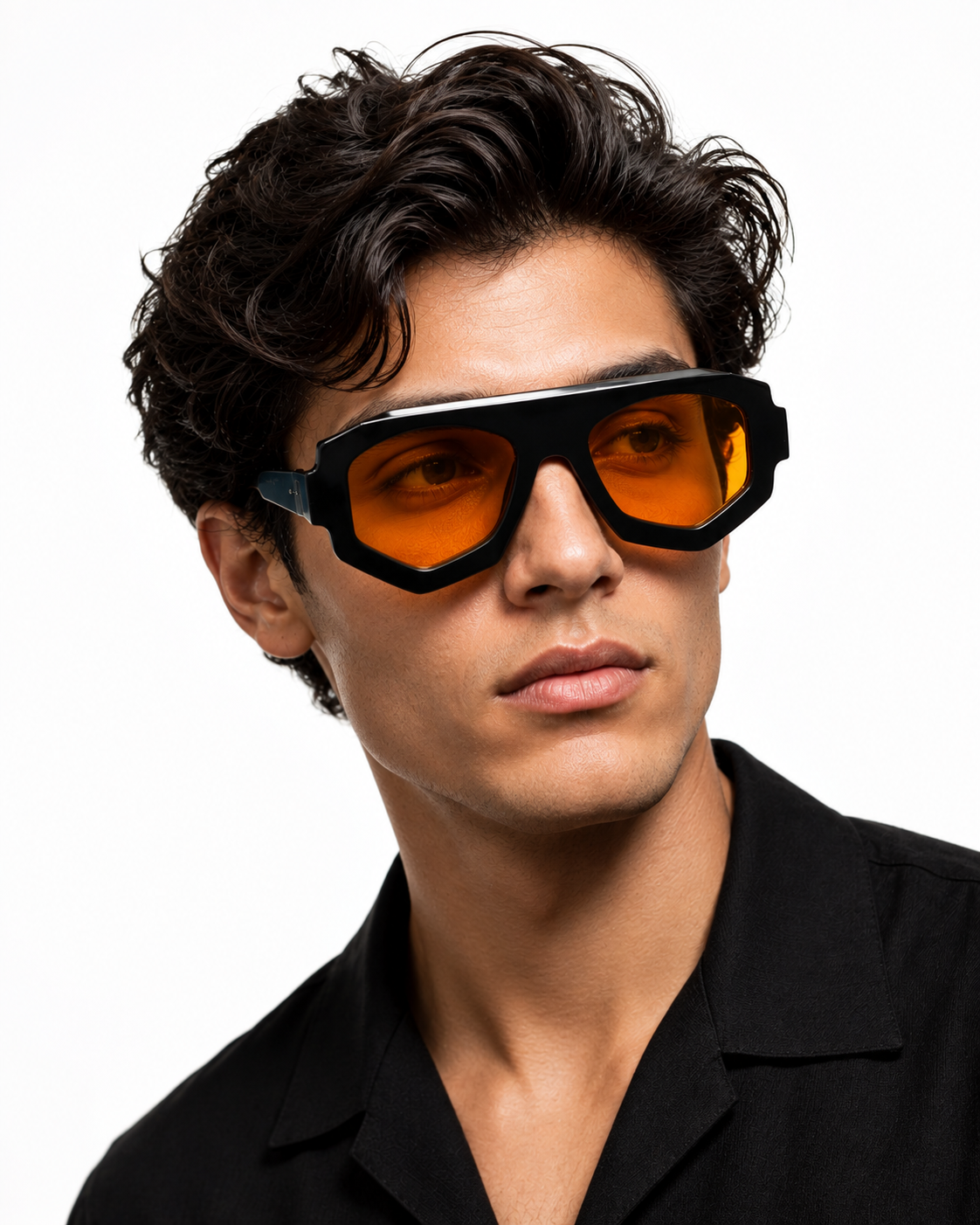 Chad Black-Orange Sunglasses