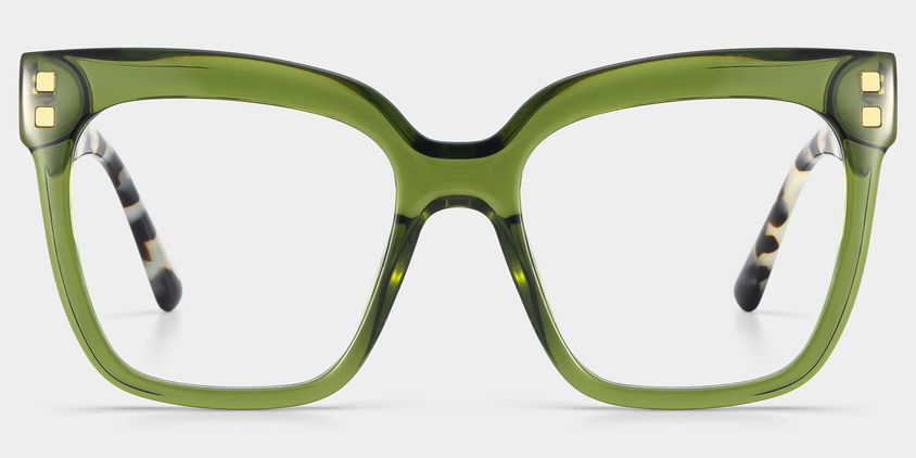 Palm Acetate Eyewear [Leopard Green]