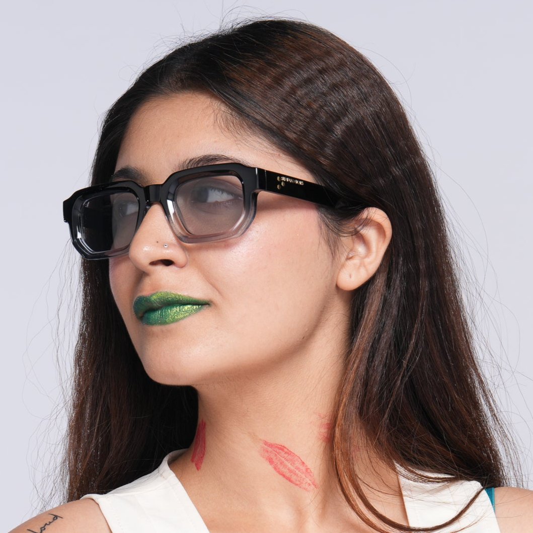 Madrid Sunglasses [Transparent Black]