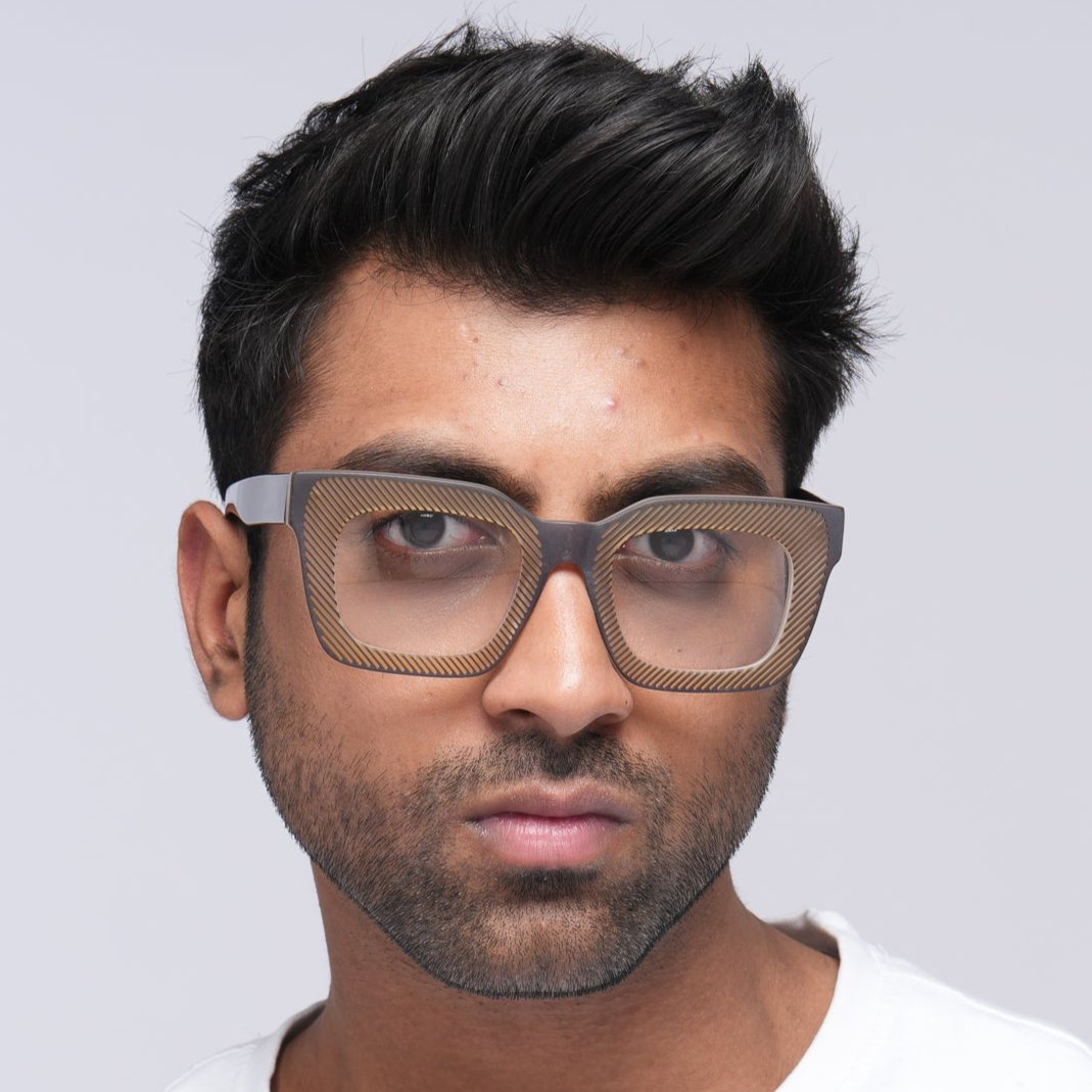 Shredder Acetate Eyewear [Brown]