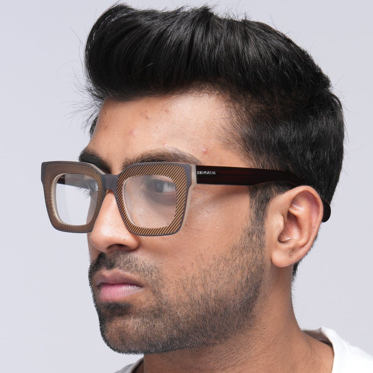 Shredder Acetate Eyewear [Brown]