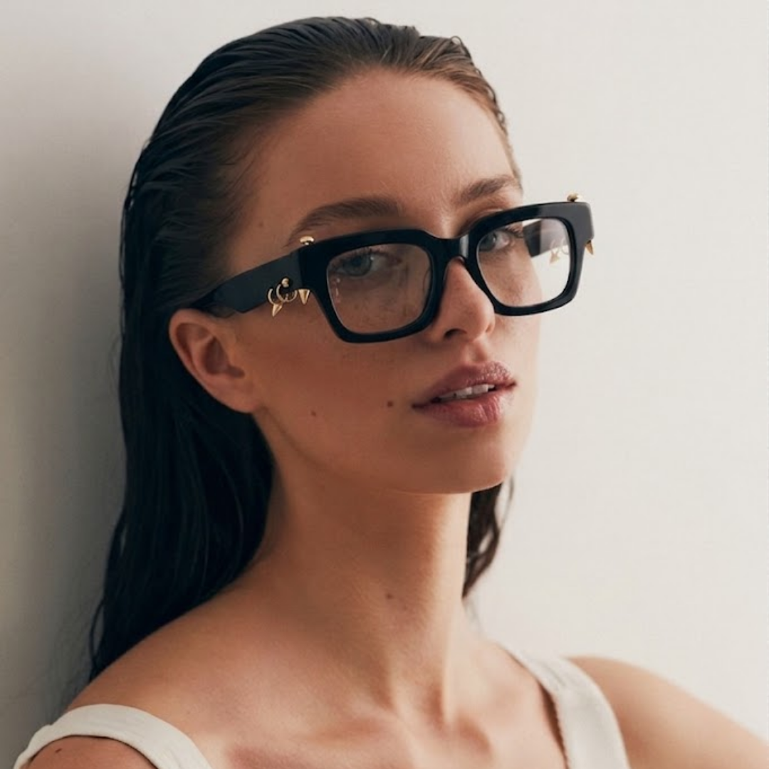 Coral Acetate Eyewear [Black]