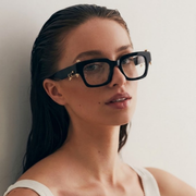 Coral Acetate Eyewear [Black]