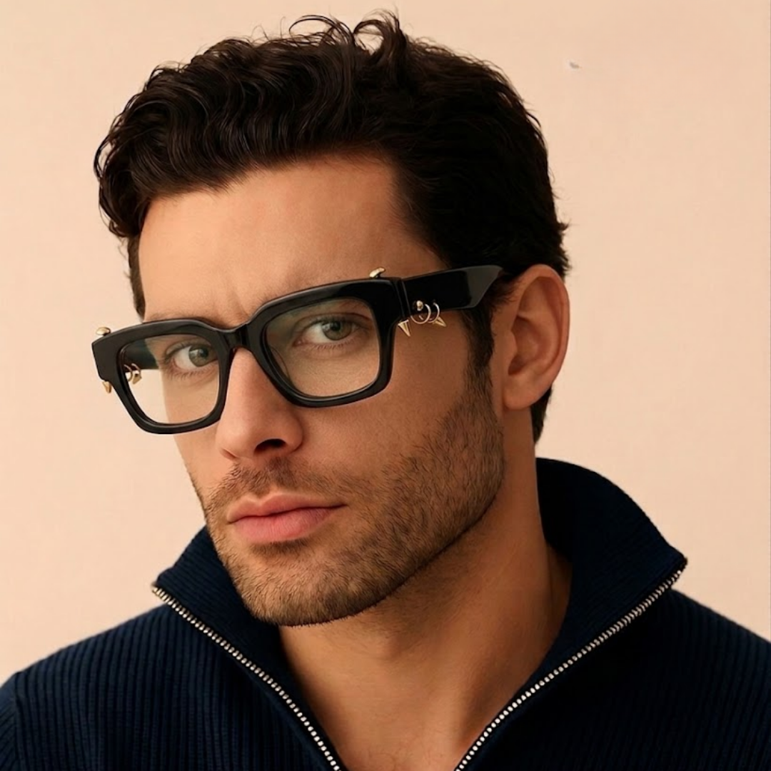 Coral Acetate Eyewear [Black]