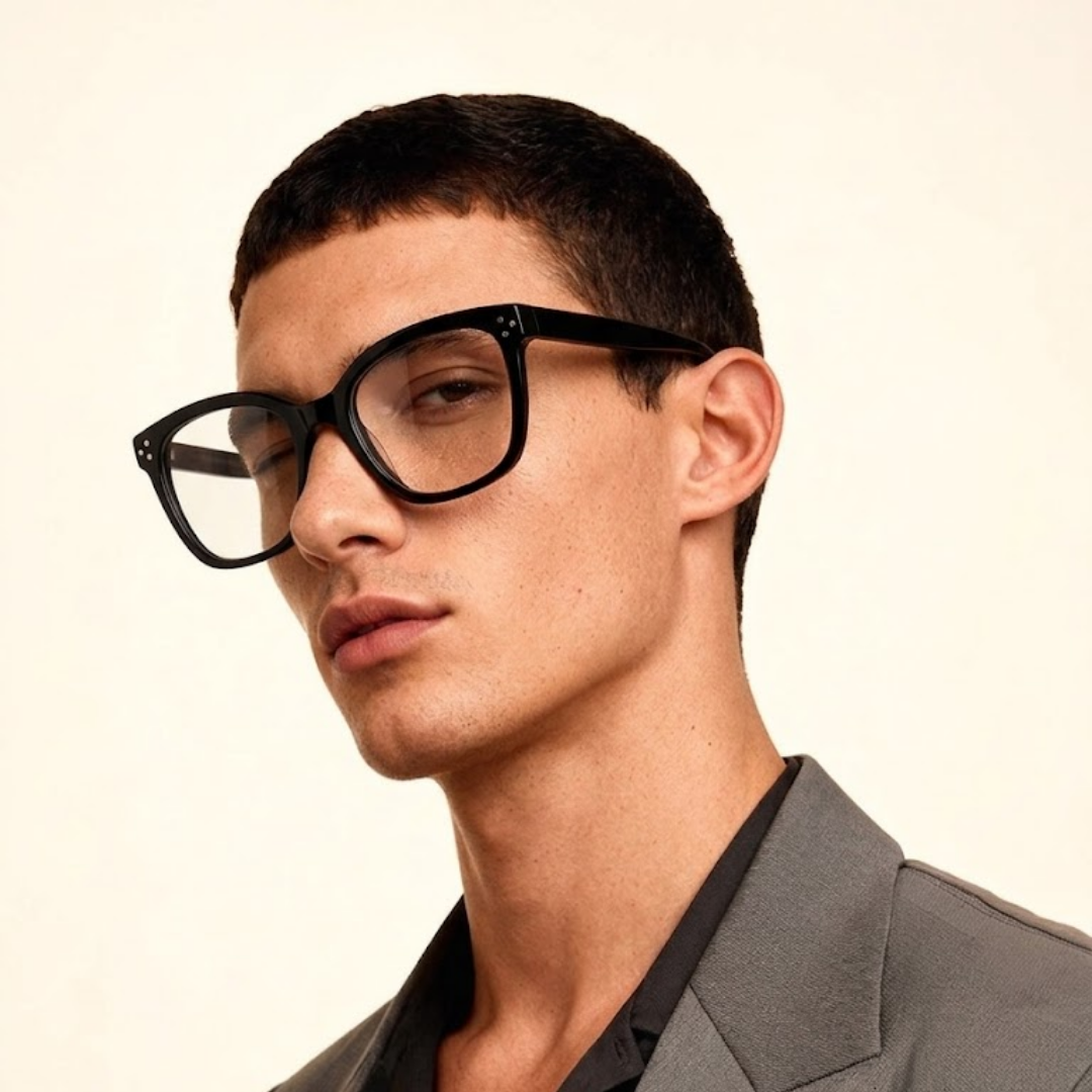 Auburn Acetate Eyewear [Black]