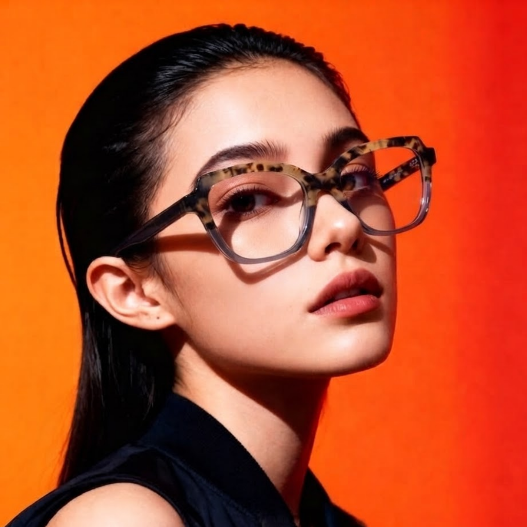 Riviera Acetate Eyewear [Grey Leopard]
