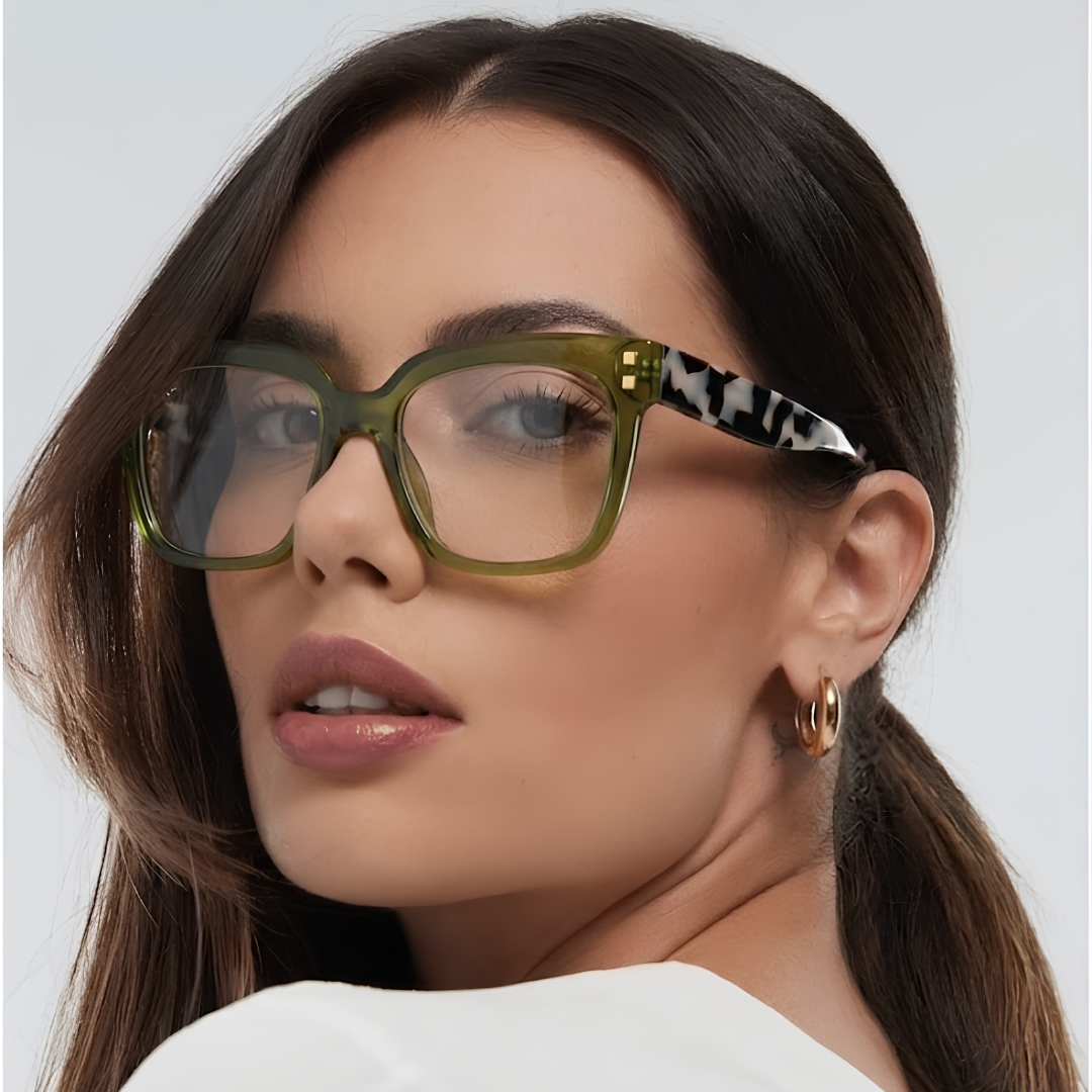 Palm Acetate Eyewear [Leopard Green]