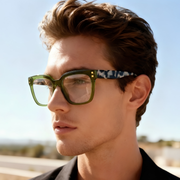 Palm Acetate Eyewear [Leopard Green]