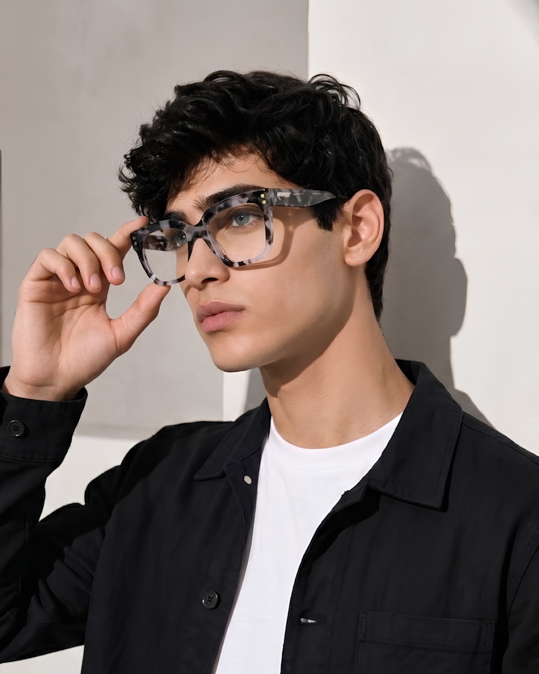 Ellery Acetate Eyewear [Grey Marble]
