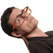 Nolan Acetate Eyewear [Orange Stripes]